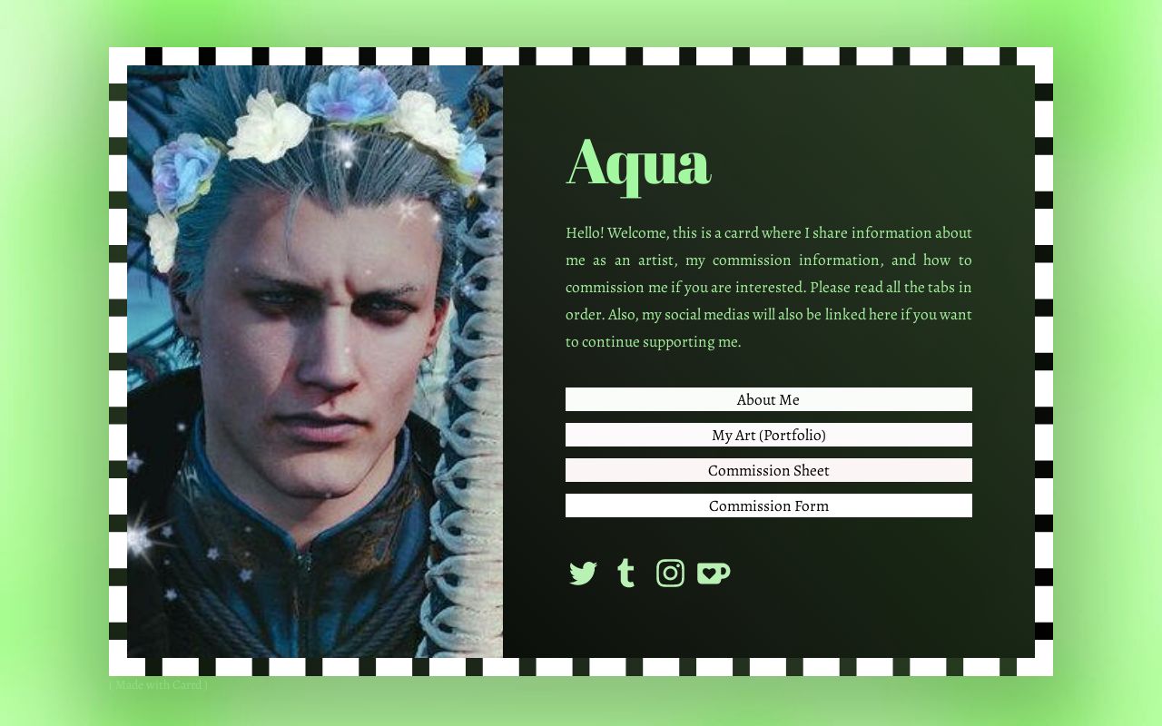 Aqua #39 s Commission Carrd Aqua #39 s Commission Carrd